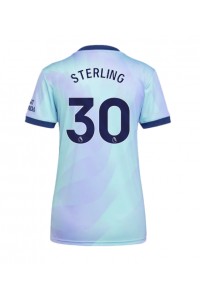 Arsenal Raheem Sterling #30 Voetbaltruitje 3e tenue Dames 2024-25 Korte Mouw